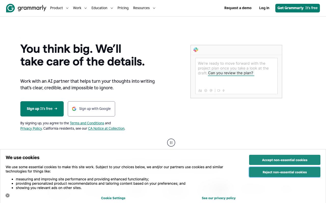 Grammarly screenshot